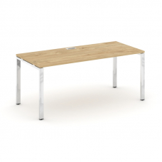 Style Project Direct Lux Стол письменный M-SN-6P.SR-015.M Тиквуд Светлый/Нержавеющая Сталь/Хром 1780