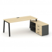 Стайл Проджект Директ Стол письменный с греденцией правой SN-6A.SRG-023.M(R) Акация Лорка/Антрацит N