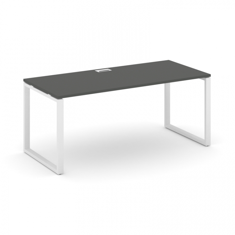 Style Project Direct Стол письменный SN-6O.SR-023.M Антрацит/Металл Белый/Заглушка Металл Белы 1380*