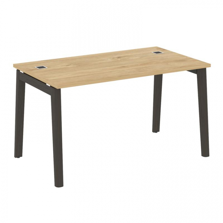 Onix Wood Direct Стол руководителя OW.SRR-3.8 Тиквуд Светлый/Дуб Темный/Металл Антрацит 1380*800*750