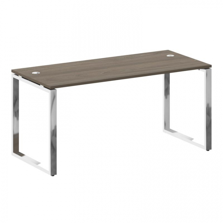 Metal System Direct Стол рабочий руковод. О-обр. м/к БО.СРР-4.7 Вяз Благородный/Нержавеющая Сталь 16
