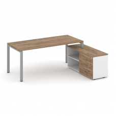 Style Project Direct Стол письменный с греденцией правой SN-6P.SRG-023.M(R) Дуб Табак/Белый/Дуб Таба