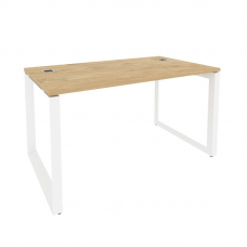 Onix Direct Стол рабочий руководителя на О-образном м/к O.MO-SRR-3.8 Тиквуд Светлый/Металл Белый 138