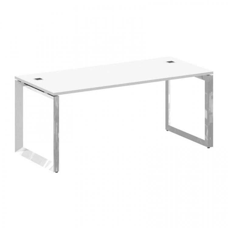 Onix Direct Lux Стол руководителя О-обр. м/к M-O.MO-SRR-5.8 Белый Бриллиант/Нержавеющая Сталь/Хром 1