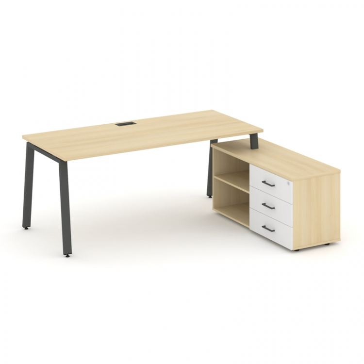 Style Project Direct Стол письменный с греденцией правой SN-6A.SRG-015.M(R) Акация Лорка/Акация Лорк