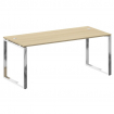 Metal System Direct Стол рабочий руковод. О-обр. м/к БО.СРР-5.8 Акация Лорка/Нержавеющая Сталь 1800*