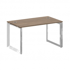 Onix Direct Lux Стол руководителя О-обр. м/к M-O.MO-SRR-3.8 Дуб Аризона/Нержавеющая Сталь/Хром 1380*