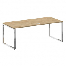 Shift Стол руководителя прямой без тумбы SK.SR-200 Тиквуд Светлый 2000*900*753