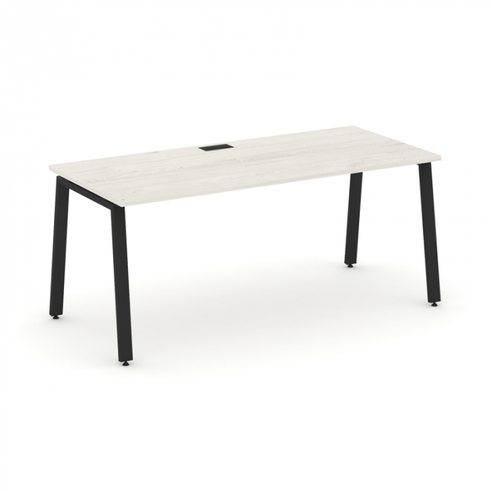 Style Project Direct Стол письменный SN-6A.SR-025.M Дуб Наварра/Металл Черный/Заглушка Металл Черный