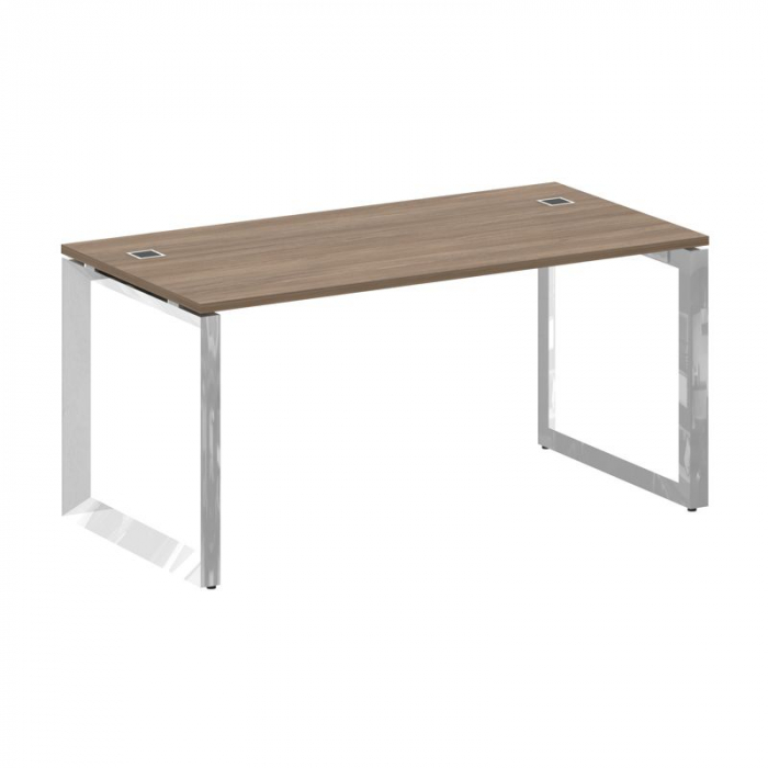 Onix Direct Lux Стол руководителя О-обр. м/к M-O.MO-SRR-4.8 Дуб Аризона/Нержавеющая Сталь/Хром 1580*