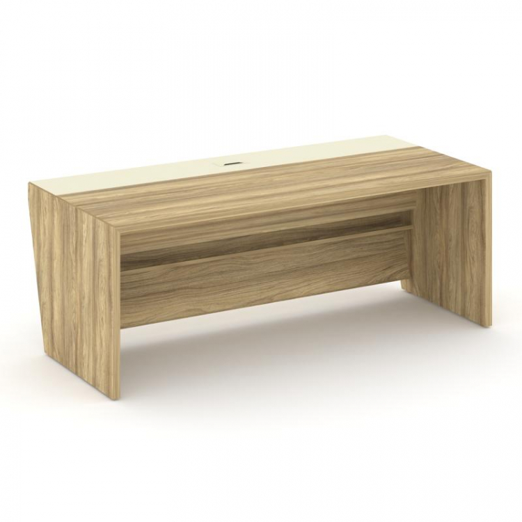 Corner Стол руководителя прямой COR.SR-20 Гикори Песочный/Ваниль 2000*900*750