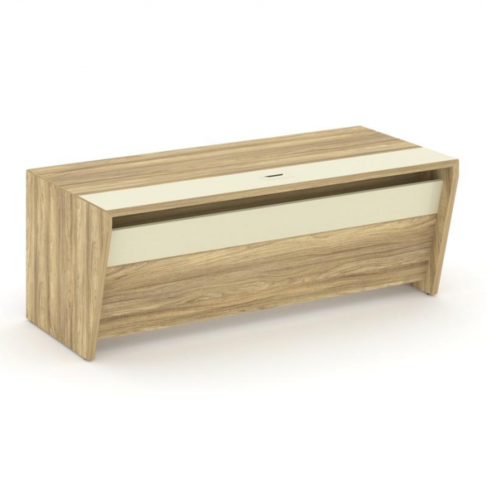 Corner Стол руководителя прямой COR.SR-20 Гикори Песочный/Ваниль 2000*900*750