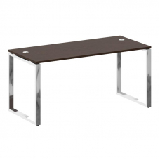 Metal System Direct Стол рабочий руковод. О-обр. м/к БО.СРР-4.7 Венге Цаво/Нержавеющая Сталь 1600*72