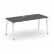 Style Project Direct Стол письменный SN-6A.SR-014.M Антрацит/Металл Белый/Заглушка Металл Белы 1580*