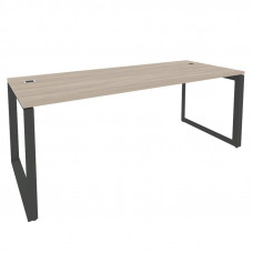 Onix Direct Стол рабочий руководителя на О-образном м/к O.MO-SRR-6.8 Дуб Аттик/Металл Антрацит 1980*
