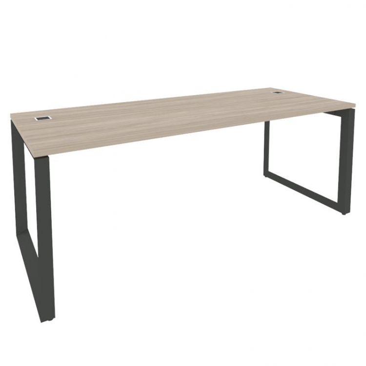 Onix Direct Стол рабочий руководителя на О-образном м/к O.MO-SRR-6.8 Дуб Аттик/Металл Антрацит 1980*