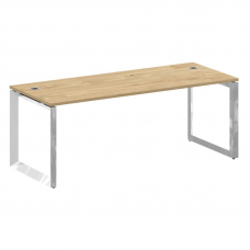 Onix Direct Lux Стол руководителя О-обр. м/к M-O.MO-SRR-6.8 Тиквуд Светлый/Нержавеющая Сталь/Хром 19