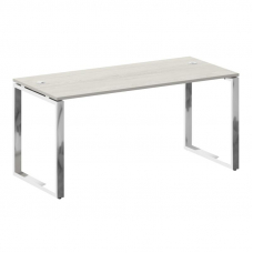 Metal System Direct Стол рабочий руковод. О-обр. м/к БО.СРР-4.7 Дуб Наварра/Нержавеющая Сталь 1600*7