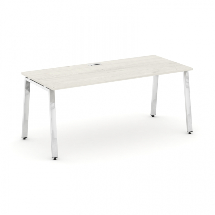 Style Project Direct Lux Стол письменный M-SN-6A.SR-014.M Дуб Наварра/Нержавеющая Сталь/Хром 1580*70