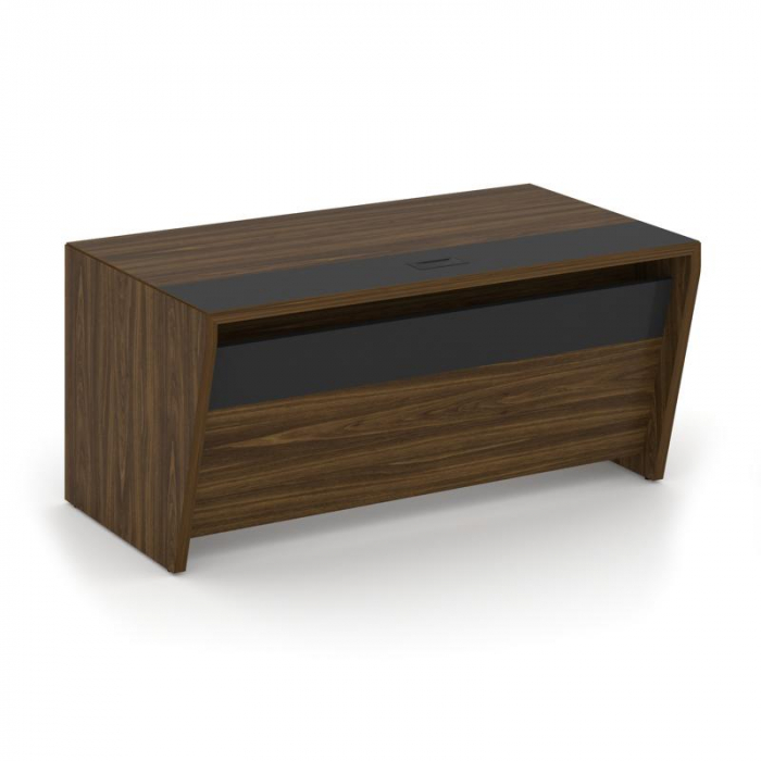 Corner Стол руководителя прямой COR.SR-16 Орех Лоренцо/Графит 1600*900*750