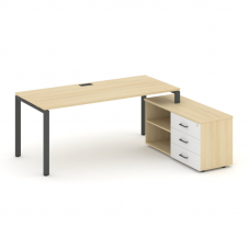 Style Project Direct Стол письменный с греденцией правой SN-6P.SRG-023.M(R) Акация Лорка/Акация Лорк