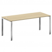 Metal System Direct Стол рабочий руковод. П-обр. м/к БП.СРР-5.8 Акация Лорка/Нержавеющая Сталь 1800*