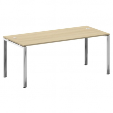 Metal System Direct Стол рабочий руковод. П-обр. м/к БП.СРР-5.8 Акация Лорка/Нержавеющая Сталь 1800*