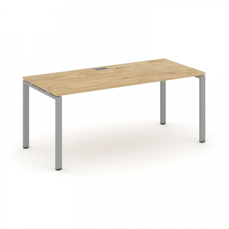 Style Project Direct Стол письменный SN-6P.SR-023.M Тиквуд Светлый/Металл Серый/Заглушка Металл Серы