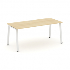 Style Project Direct Стол письменный SN-6A.SR-013.M Акация Лорка/Металл Белый/Заглушка Металл Белый