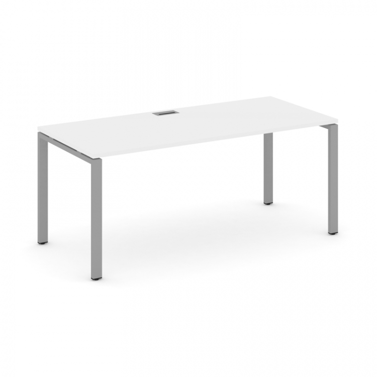 Style Project Direct Стол письменный SN-6P.SR-026.M Белый/Металл Серый/Заглушка Металл Серый 1980*80