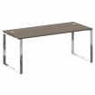 Metal System Direct Стол рабочий руковод. О-обр. м/к БО.СРР-5.8 Вяз Благородный/Нержавеющая Сталь 18