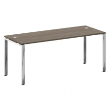 Metal System Direct Стол рабочий руковод. П-обр. м/к БП.СРР-5.7 Вяз Благородный/Нержавеющая Сталь 18