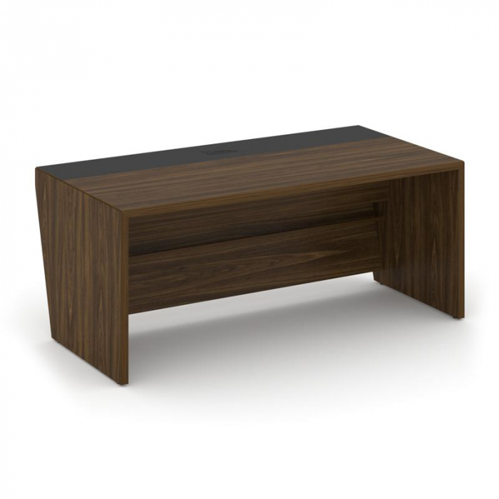 Corner Стол руководителя прямой COR.SR-18 Орех Лоренцо/Графит 1800*900*750