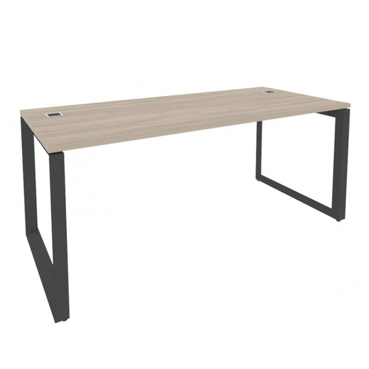 Onix Direct Стол рабочий руководителя на О-образном м/к O.MO-SRR-5.8 Дуб Аттик/Металл Антрацит 1780*