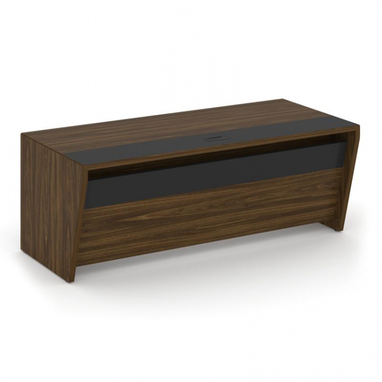 Corner Стол руководителя прямой COR.SR-20 Орех Лоренцо/Графит 2000*900*750