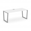Style Project Direct Стол письменный SN-6T2.SR-024.M Белый/Металл Серый/Заглушка Металл Серый 1580*8