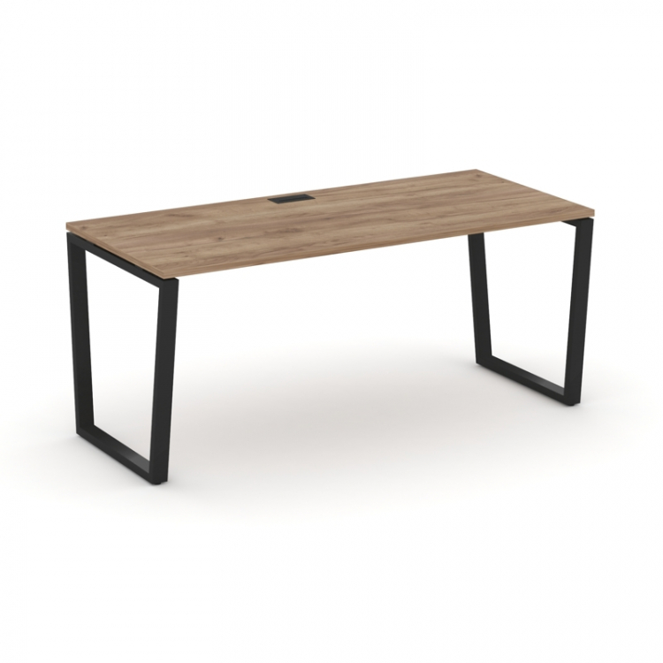 Style Project Direct Стол письменный SN-6T2.SR-015.M Дуб Табак/Металл Черный/Заглушка Металл Черный