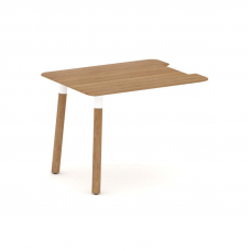 Fresco Брифинг-приставка FR.BR-10 Дуб Светлый/Металл Белый 1000*800*725