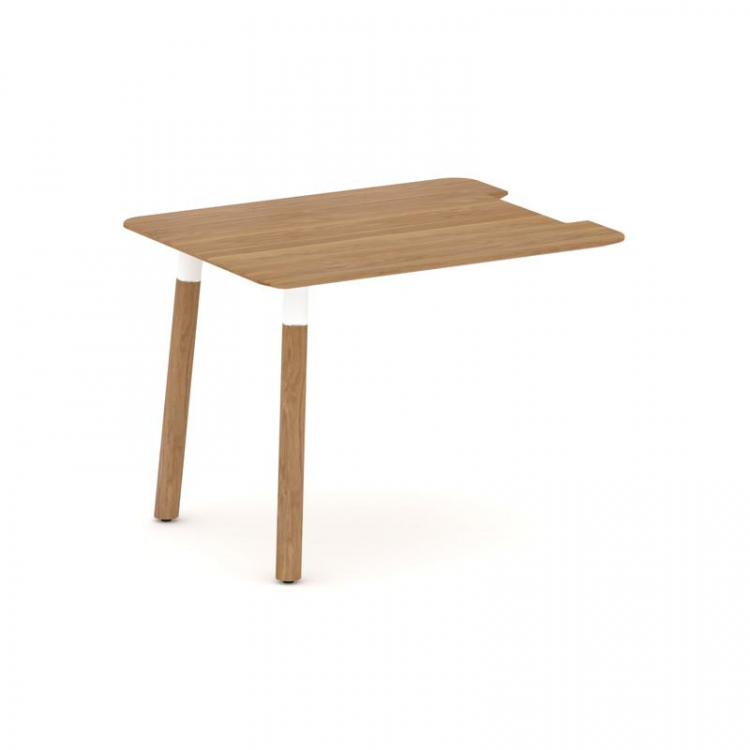 Fresco Брифинг-приставка FR.BR-10 Дуб Светлый/Металл Белый 1000*800*725