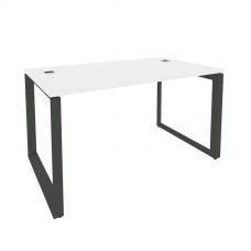 Onix Direct Стол рабочий руководителя на О-образном м/к O.MO-SRR-3.8 Белый Бриллиант/Металл Антрацит