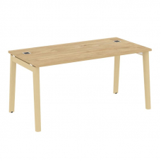 Onix Wood Direct Стол руководителя OW.SRR-4.8 Тиквуд Светлый/Дуб Светлый/Металл Белый 1580*800*750