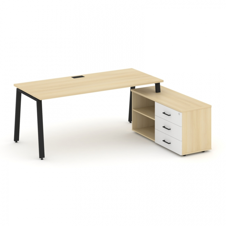 Style Project Direct Стол письменный с греденцией правой SN-6A.SRG-024.M(R) Акация Лорка/Акация Лорк