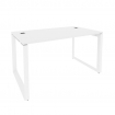 Onix Direct Стол рабочий руководителя на О-образном м/к O.MO-SRR-3.8 Белый Бриллиант/Металл Белый 13