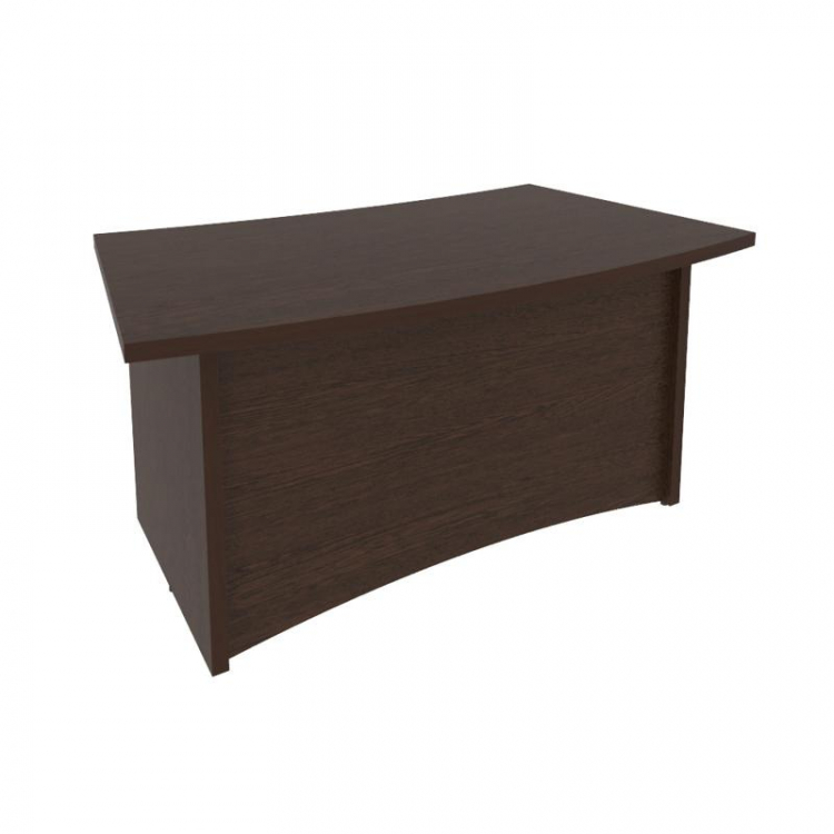 First Стол руководителя криволинейный KSR-1 Венге Цаво 1600*920*765