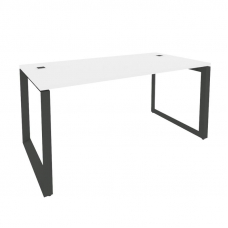 Onix Direct Стол рабочий руководителя на О-образном м/к O.MO-SRR-4.8 Белый Бриллиант/Металл Антрацит