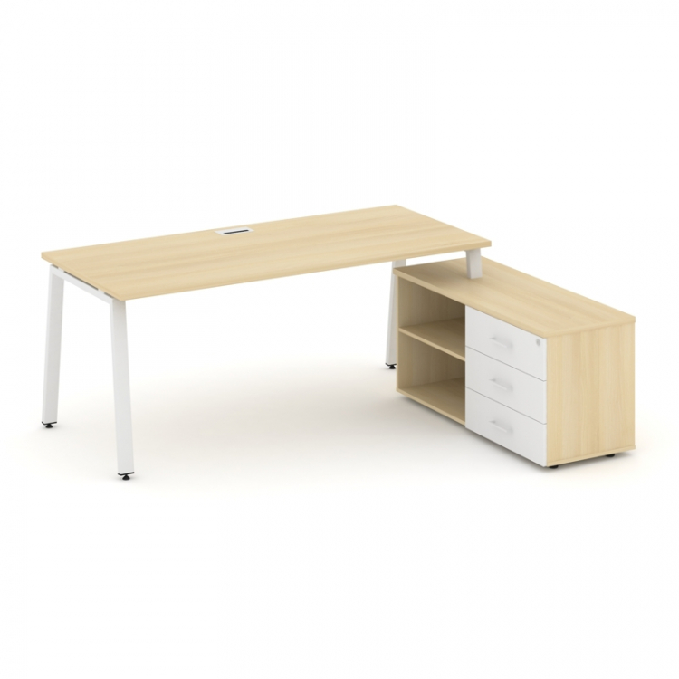 Style Project Direct Стол письменный с греденцией правой SN-6A.SRG-015.M(R) Акация Лорка/Акация Лорк