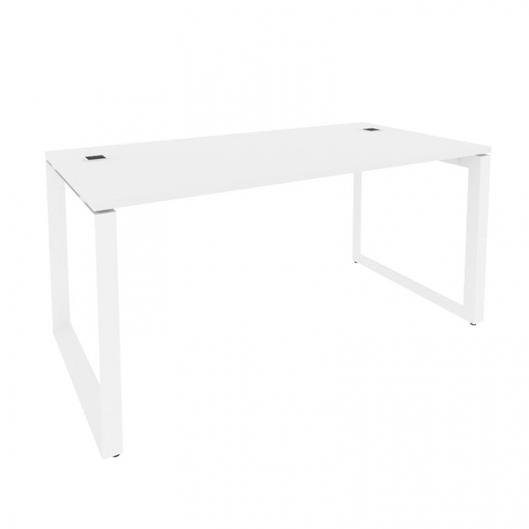Onix Direct Стол рабочий руководителя на О-образном м/к O.MO-SRR-4.8 Белый Бриллиант/Металл Белый 15