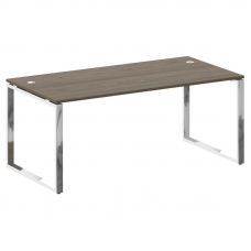 Metal System Direct Стол рабочий руковод. О-обр. м/к БО.СРР-5.9 Вяз Благородный/Нержавеющая Сталь 18