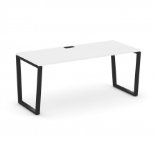 Style Project Direct Стол письменный SN-6T2.SR-014.M Белый/Металл Черный/Заглушка Металл Черный 1580