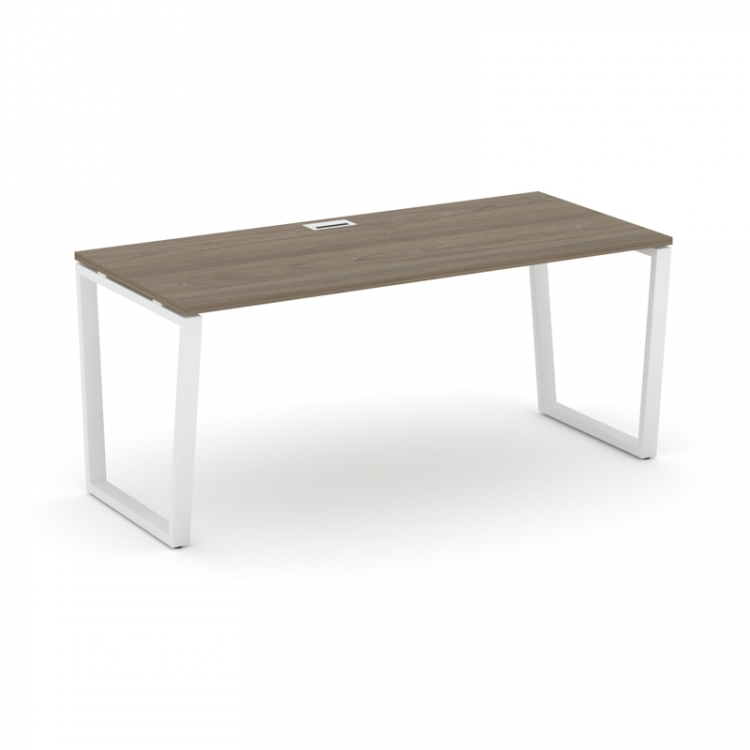 Style Project Direct Стол письменный SN-6T2.SR-016.M Вяз Благородный/Металл Белый/Заглушка Металл Бе